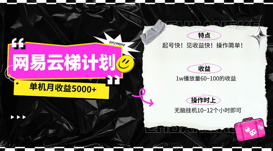 最新网易云梯计划网页版，单机月收益5000+！可放大操作-宁率网络知识库