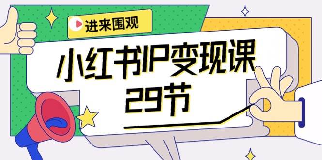 小红书IP变现课：开店/定位/IP变现/直播带货/爆款打造/涨价秘诀/等等/29节-宁率网络知识库