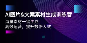 AI图片文案素材生成训练营，海量素材一键生成 高效运营 提升数倍人效-宁率网络知识库