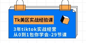 Tk美区实战经验课程分享，3年tiktok实战经营，从0到1包你学会（29节课）-宁率网络知识库