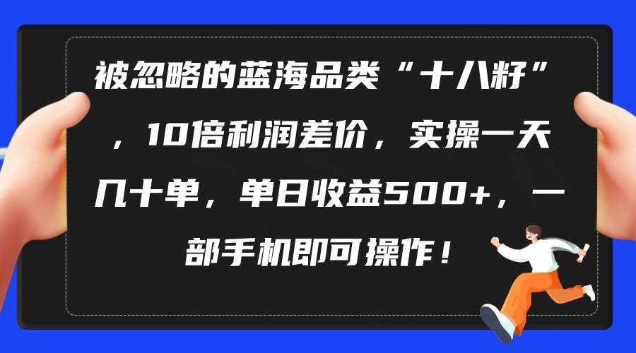 被忽略的蓝海品类“十八籽”，10倍利润差价，实操一天几十单 单日收益500+-宁率网络知识库