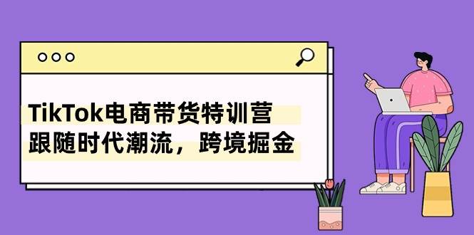 TikTok电商带货特训营，跟随时代潮流，跨境掘金（8节课）-宁率网络知识库