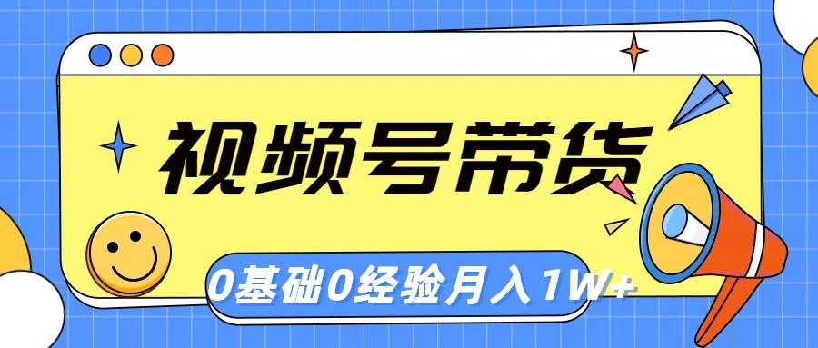 视频号轻创业带货，零基础，零经验，月入1w+-宁率网络知识库