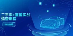 二手车+直播实战运营课程：直播推荐/短视频推荐/千川投放/直播全流程-宁率网络知识库