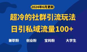 超冷门的社群引流玩法，日引精准粉100+，赶紧用！-宁率网络知识库