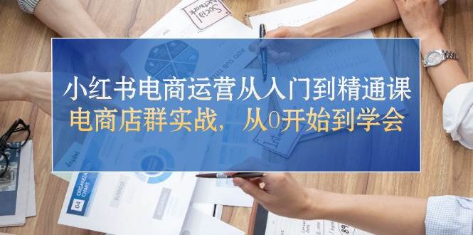 小红书电商运营从入门到精通课，电商店群实战，从0开始到学会-宁率网络知识库