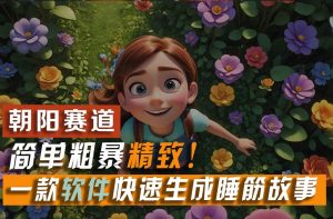 利用一款软件5分钟一条爆款睡前故事，简单粗暴精致！小白月入2w+-宁率网络知识库