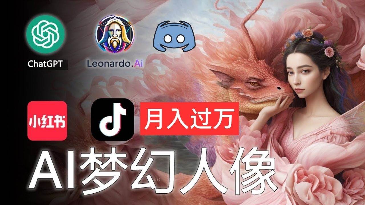 AI摄影梦幻人像：零基础也能月入过万的秘密-宁率网络知识库