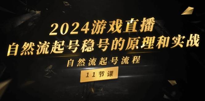 2024游戏直播-自然流起号稳号的原理和实战，自然流起号流程（11节）-宁率网络知识库