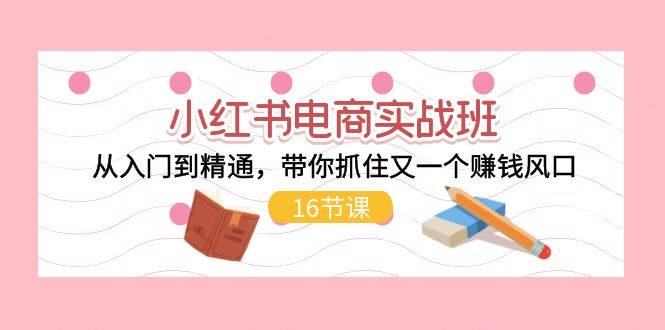 小红书电商实战班，从入门到精通，带你抓住又一个赚钱风口（16节）-宁率网络知识库