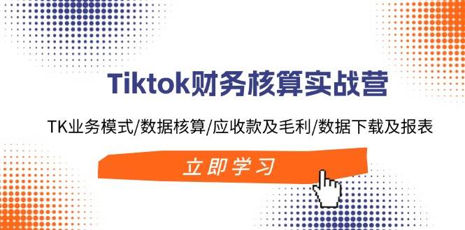 Tiktok财务核算实战营：TK业务模式/数据核算/应收款及毛利/数据下载及报表-宁率网络知识库
