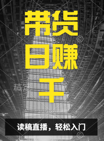 视频号技术直播带货， 会读稿就行，小白日入1000+-宁率网络知识库
