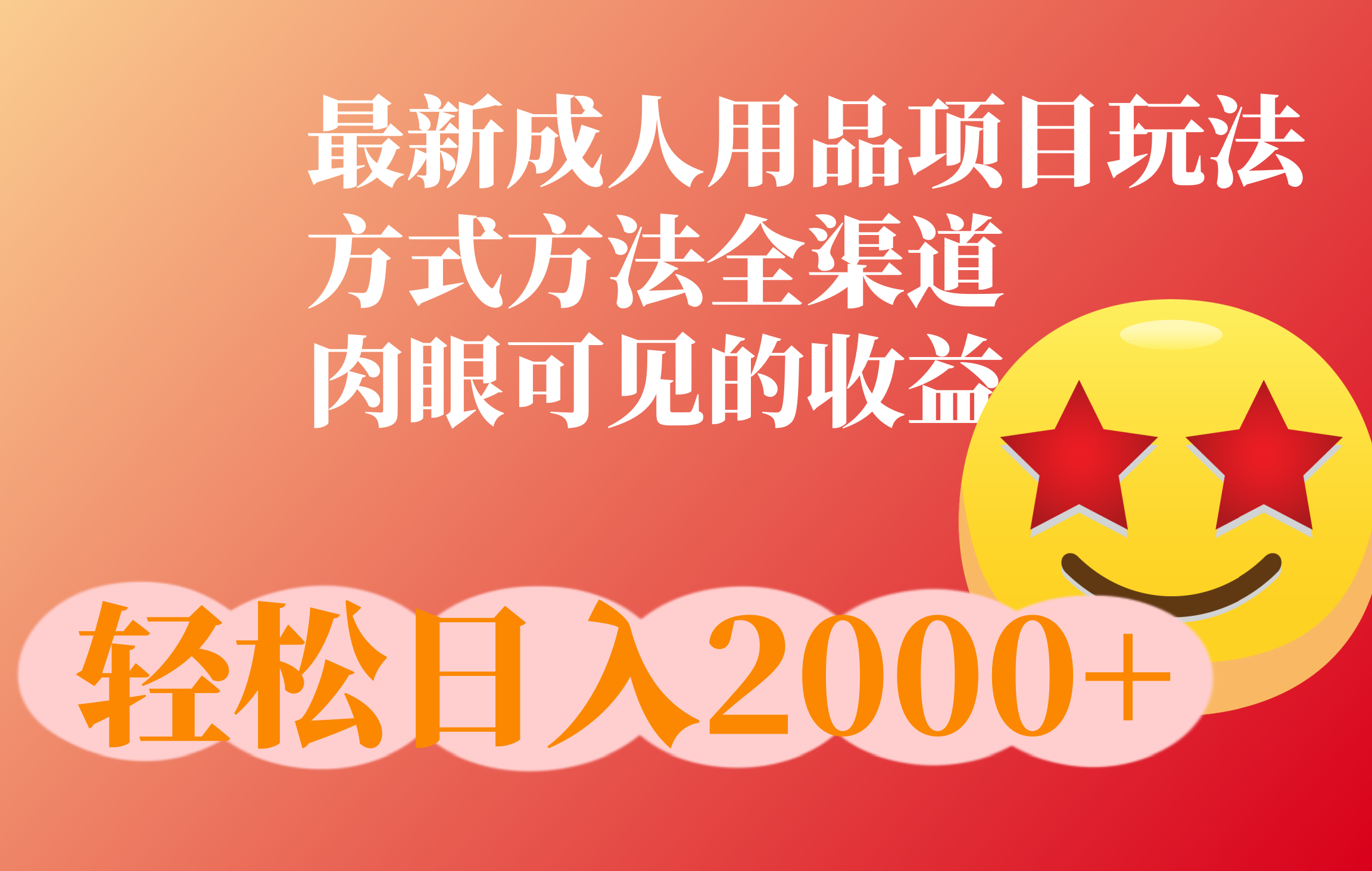 成人用品项目最新玩法，方式方法全渠道-宁率网络知识库