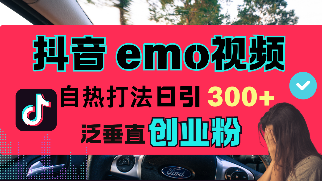 抖音“EMO视频”自热流打法，日引300+泛垂直创业粉-宁率网络知识库