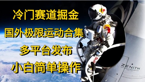 冷门赛道掘金，极限运动合集，多平台发布，小白简单操作-宁率网络知识库