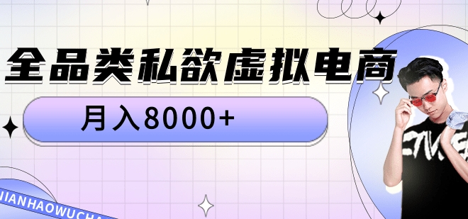 全品类私域虚拟电商，月入8000+-宁率网络知识库
