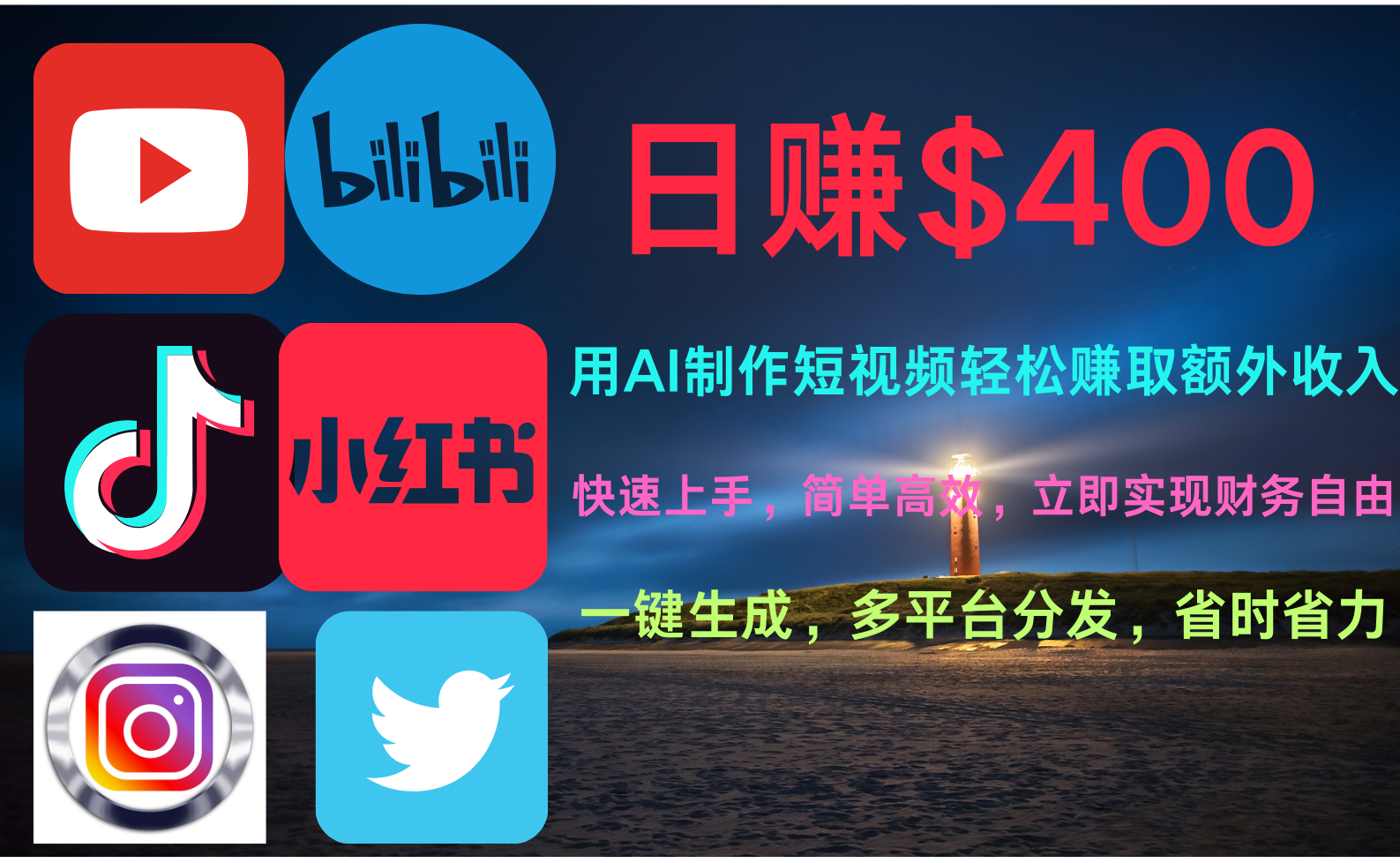 玩转全网视频平台，创造视频就能轻松赚取每天400美金-宁率网络知识库