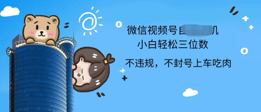 2024最新微信视频号挂机小白可上手，轻松日入三位数-宁率网络知识库
