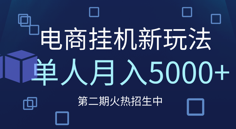 电商平台挂机新玩法，单人月入5000+攻略-宁率网络知识库