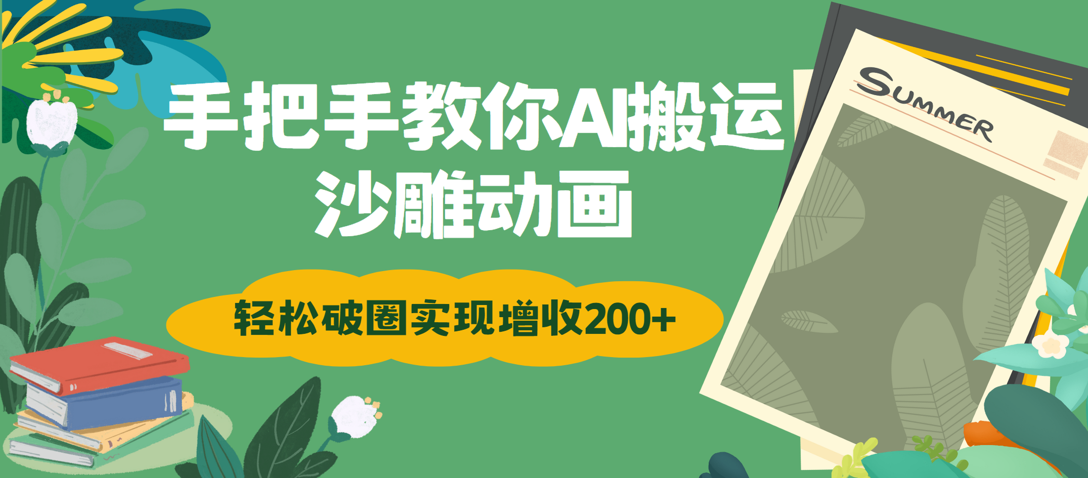 手把手教你用AI搬运沙雕动画轻松破圈实现增收200+-宁率网络知识库