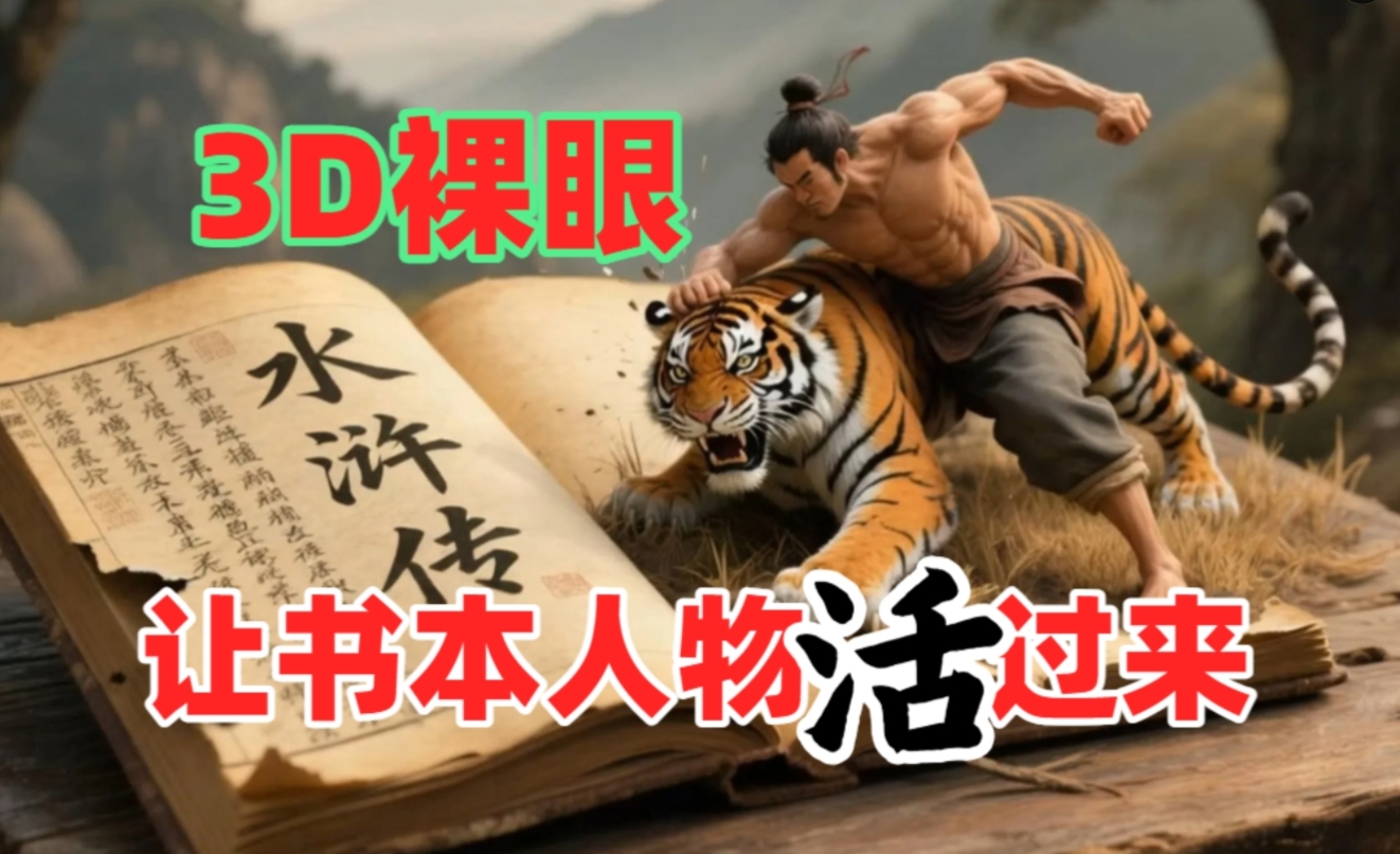 书本人物裸眼3D视频，一条视频收益过千，保姆级教程-宁率网络知识库