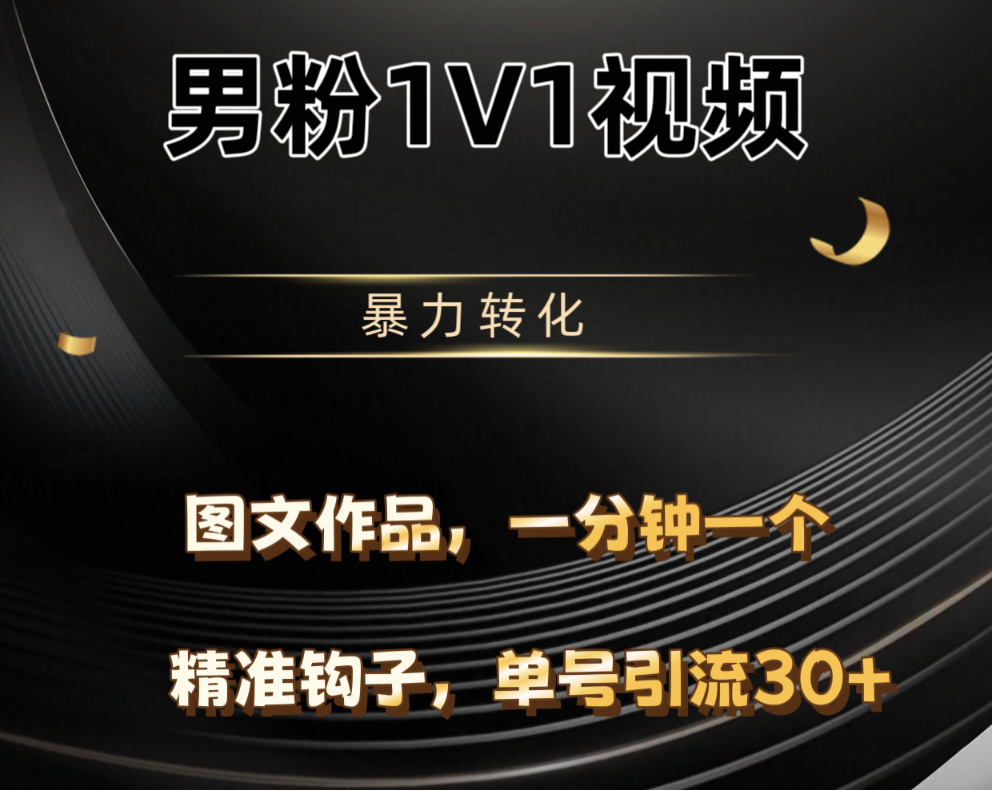 男粉1V1视频，硬改摄像头，高客单暴力转化，单日600+-宁率网络知识库