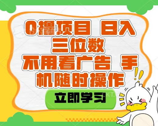 适合新手小白的互联网0撸项目，不用技术无脑操作，轻松日入三位数-宁率网络知识库