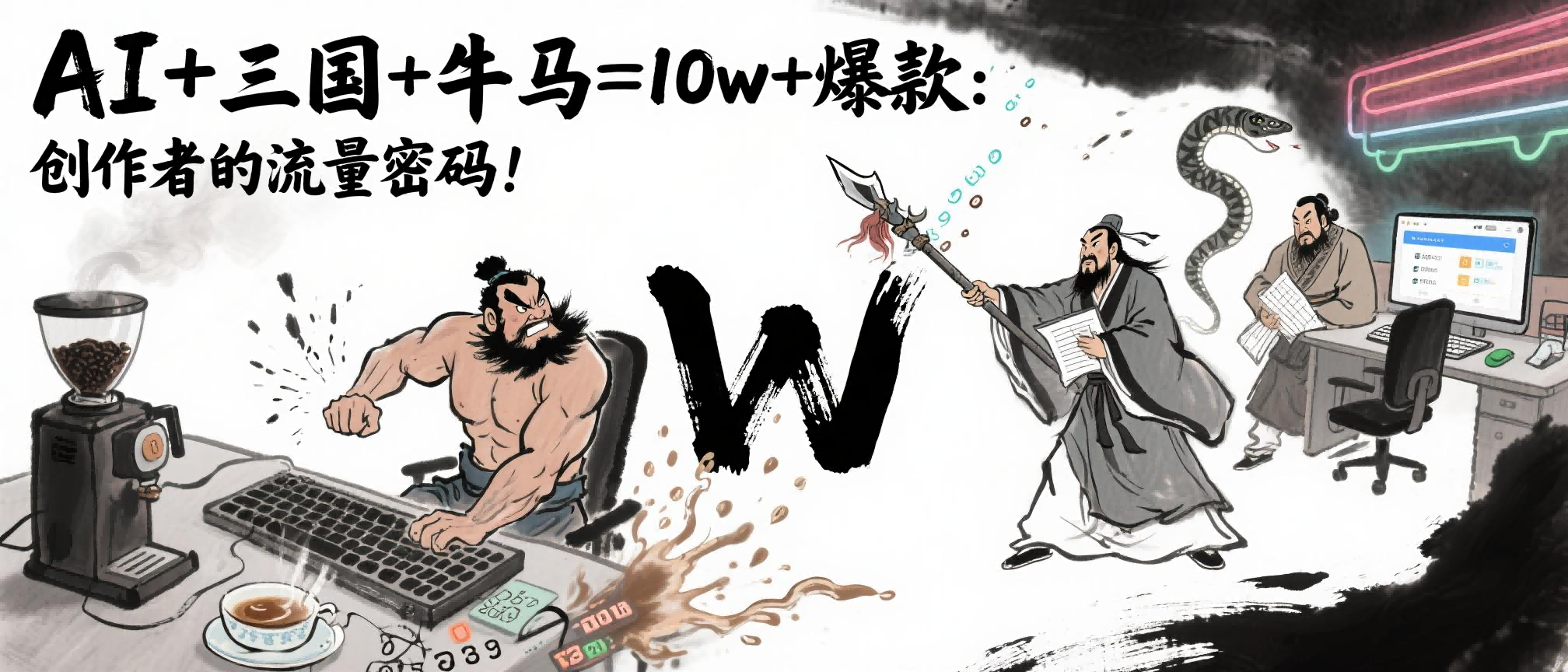 AI+三国+牛马=10w+爆款：创作者的流量密码！-宁率网络知识库
