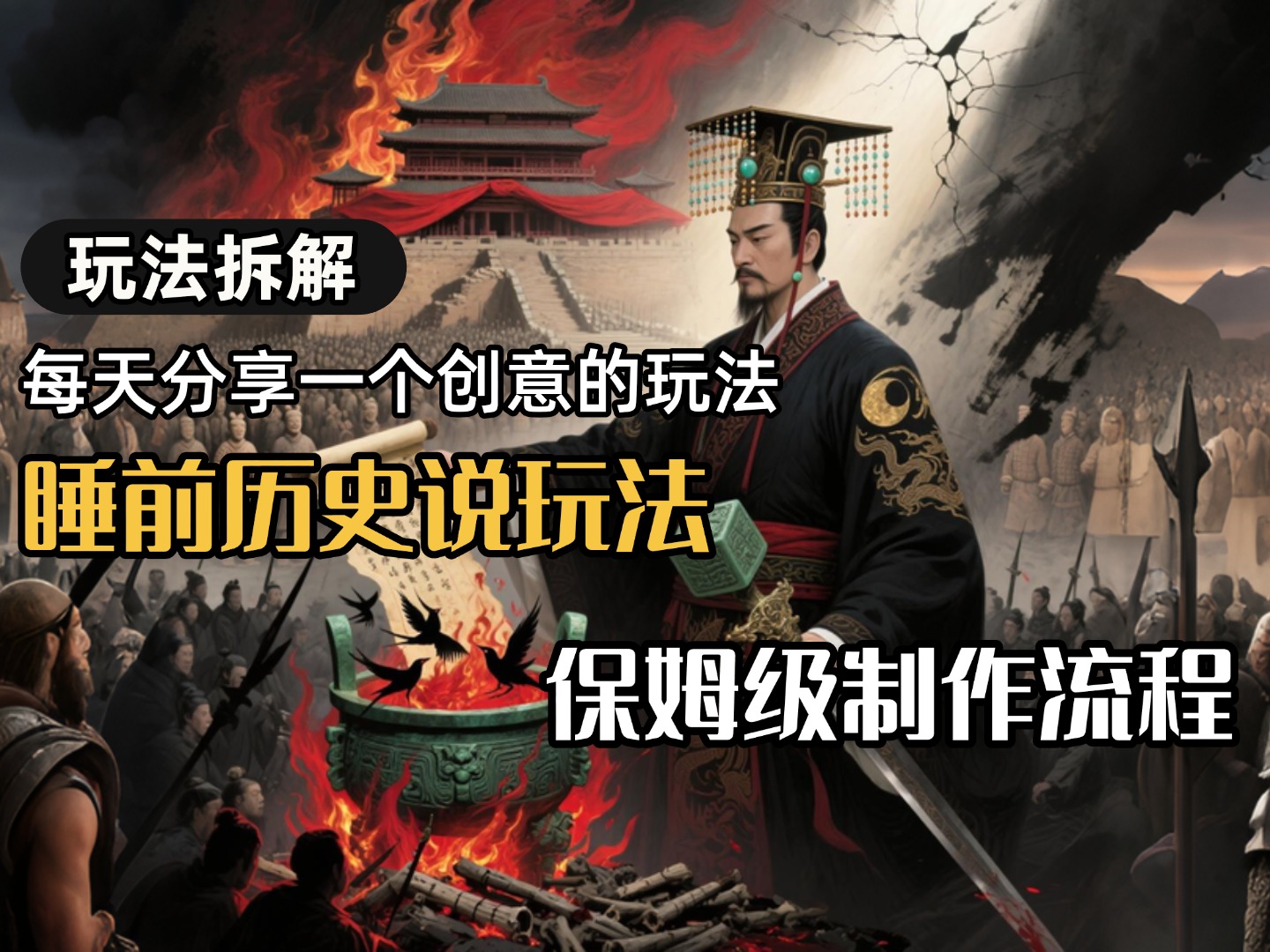 13条作品涨粉24.5万，全流程拆解睡前历史说，保姆级教程-宁率网络知识库