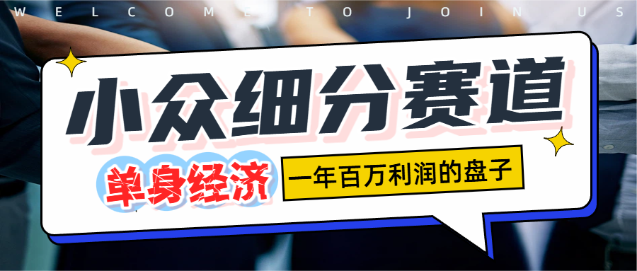 单身经济赛道，一天1000+-宁率网络知识库